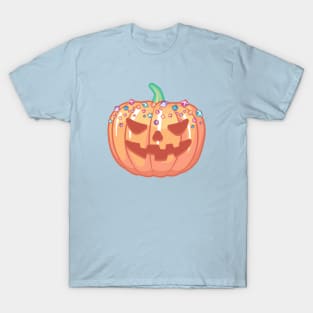 Sugar-Sprinkled Jack-o-lantern on light colours T-Shirt